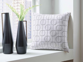 Kydner White/Black Pillow by Ashley at Eve Furniture