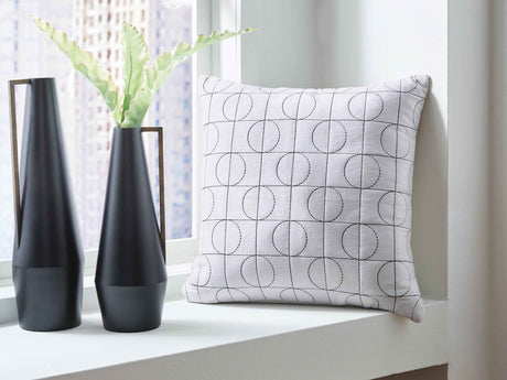 Kydner White/Black Pillow by Ashley at Eve Furniture