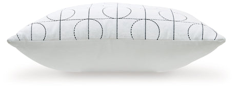 Kydner White/Black Pillow (Set of 4) by Ashley at Eve Furniture