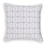 Kydner White/Black Pillow (Set of 4) by Ashley at Eve Furniture