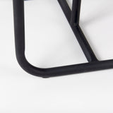 Kyra 12.0L x 20.0W x 23.0H White Marble Top W/Black Iron Frame C-Shaped End and Side Table by Mercana at Eve Furniture