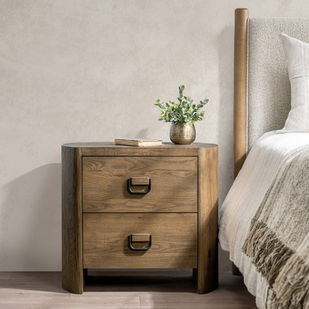 Kyrie 2 Drawer Nightstand by Classic Home at Eve Furniture