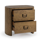 Kyrie Tawny Brown 2 Drawer Nightstand by Classic Home at Eve Furniture