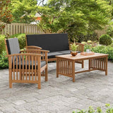Kyushu Black/Natural 3 Piece Patio Set by Furniture of America at Eve Furniture