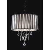Arya Black, Chrome Ceiling Lamp