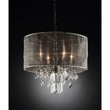 Gina Chrome/Black Ceiling Lamp