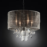 Gina Chrome/Black Ceiling Lamp