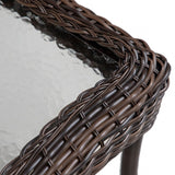 Oliveri Brown Wicker Coffee Table