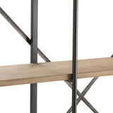 La Salle Brown/Black Bookshelf by Crestview at Eve Furniture
