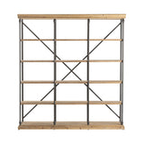 La Salle Brown/Black Bookshelf by Crestview at Eve Furniture