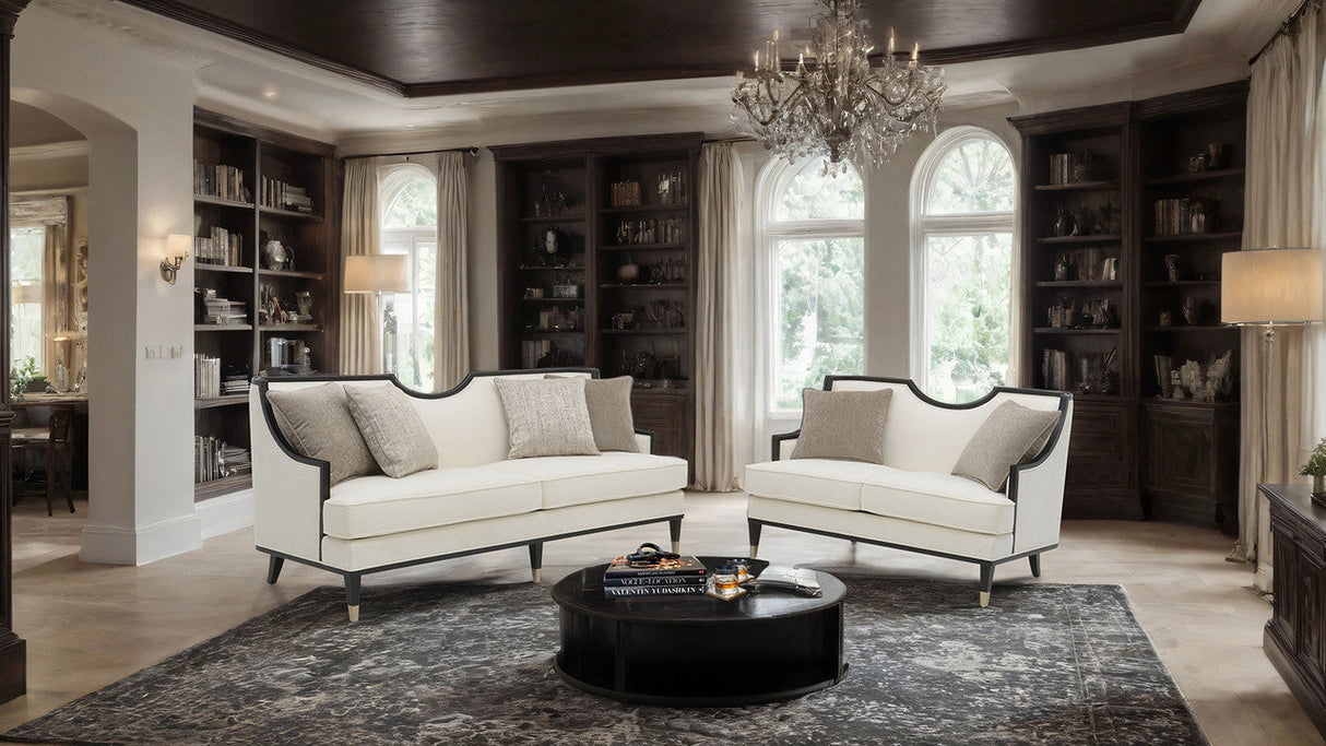 La Salle White Loveseat by Furniture of America at Eve Furniture