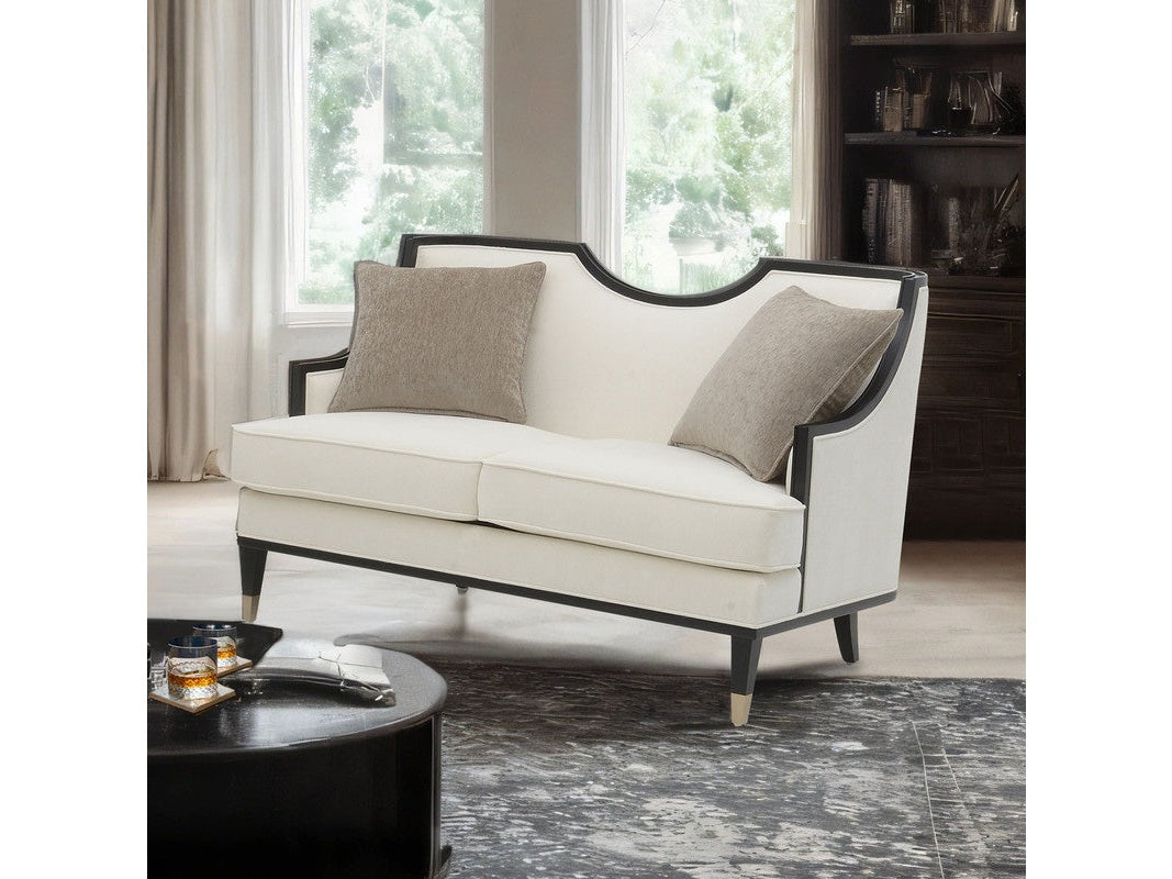 La Salle White Loveseat by Furniture of America at Eve Furniture