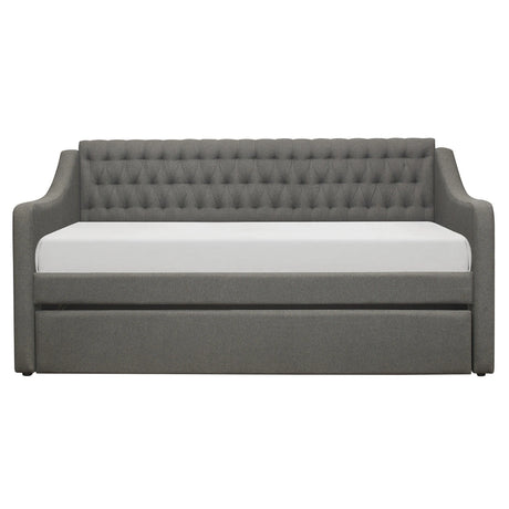 Labelle Gray Twin Daybed with Trundle by Homelegance at Eve Furniture