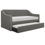 Labelle Gray Twin Daybed with Trundle by Homelegance at Eve Furniture
