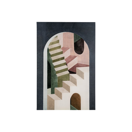 Labyrinth I Multi Color by Mercana Studio a Hand Embellished Textured Canvas by Mercana at Eve Furniture