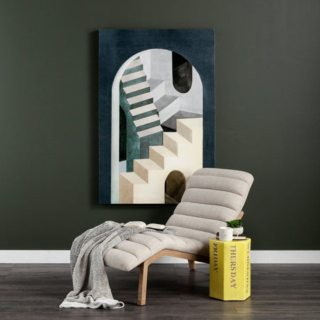 Labyrinth I Tri Color by Mercana Studio a Hand Embellished Textured Canvas by Mercana at Eve Furniture