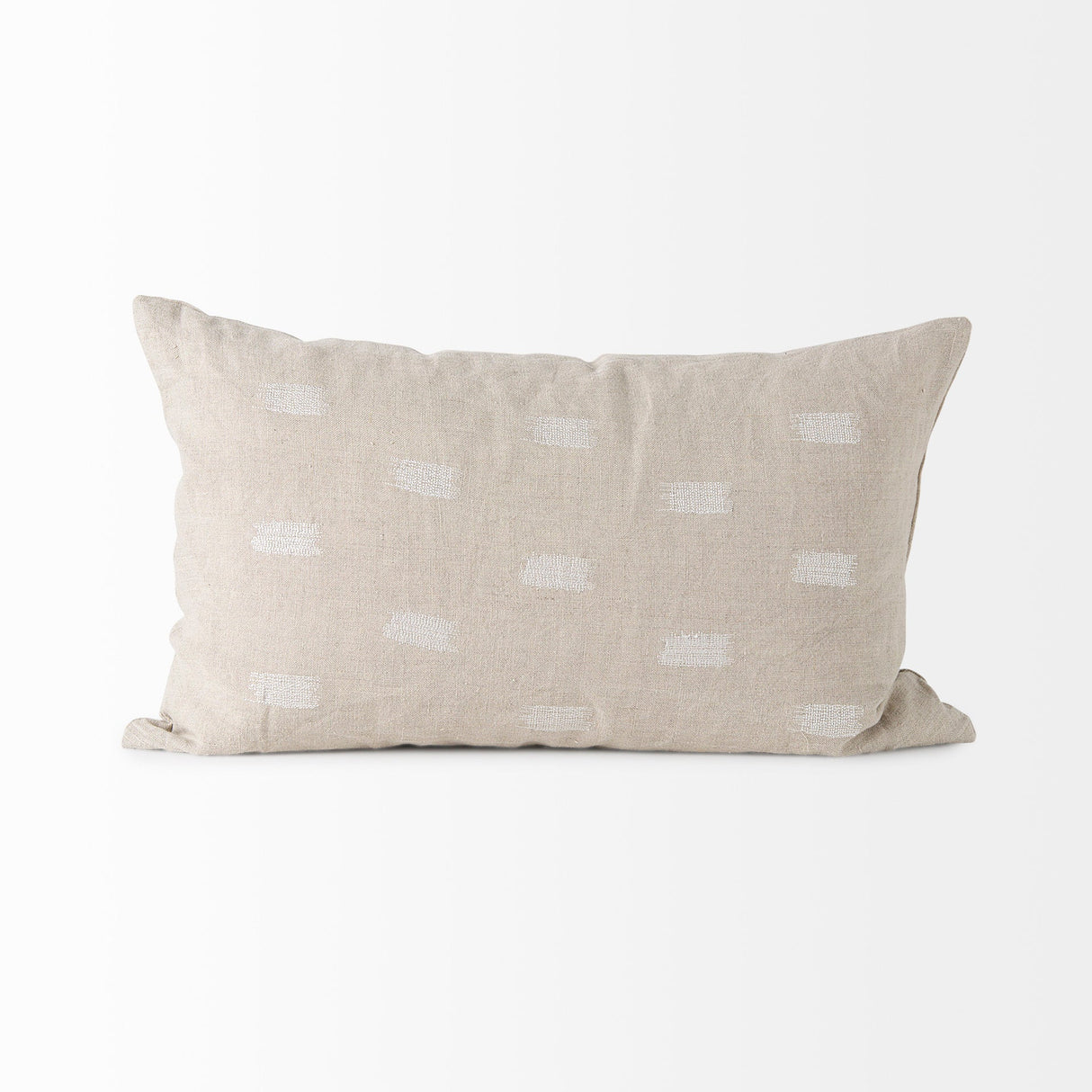 Lacey Beige/White Decorative Pillow Cover by Mercana at Eve Furniture