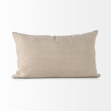 Lacey Beige/White Decorative Pillow Cover by Mercana at Eve Furniture