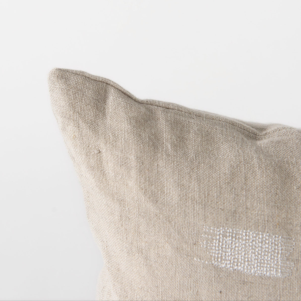 Lacey Beige/White Decorative Pillow Cover by Mercana at Eve Furniture