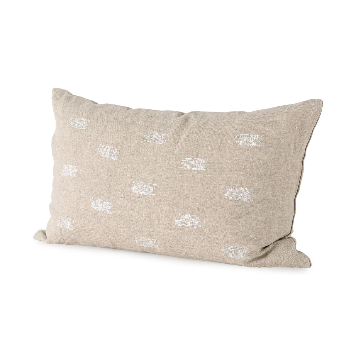 Lacey Beige/White Decorative Pillow Cover by Mercana at Eve Furniture