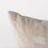 Lacey Beige/White Decorative Pillow Cover w/Non-Allergen Filler, Set of 2 by Mercana at Eve Furniture