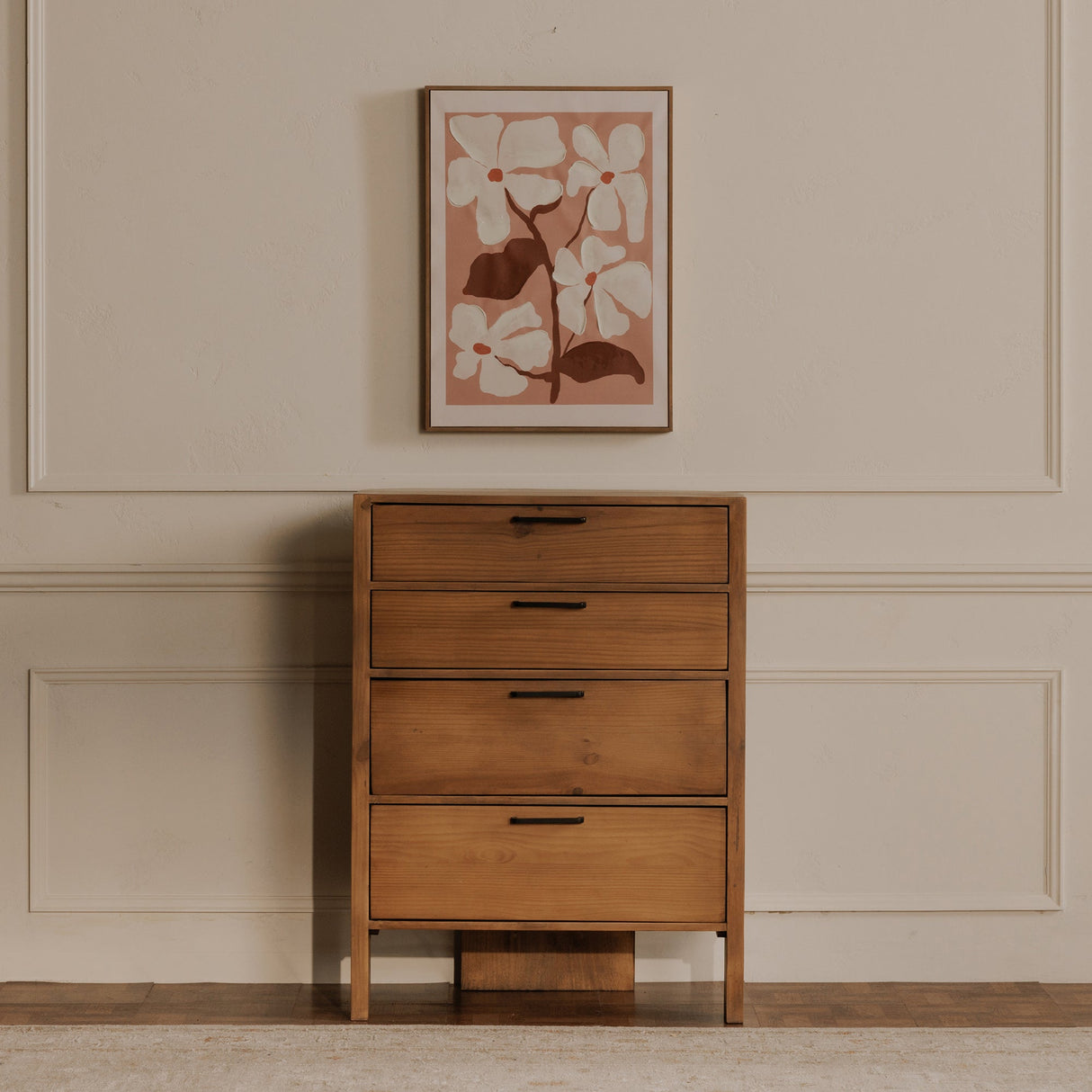 Lachlan Brown 4 Drawer Chest by MOES at Eve Furniture