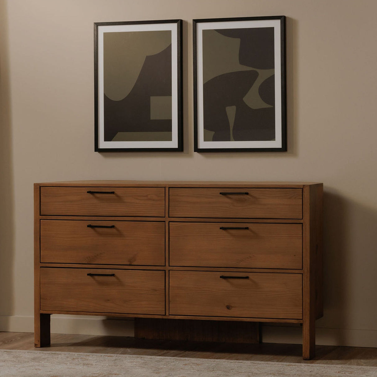 Lachlan Brown 6 Drawer Dresser by MOES at Eve Furniture
