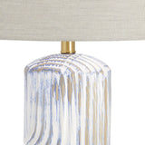 Lachlan White/Gold Table Lamp (Set of 2) by Crestview at Eve Furniture