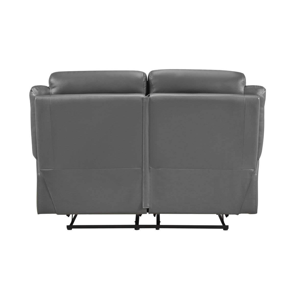 Laconia Dark Gray 2-Piece Double Reclining Set by Homelegance at Eve Furniture
