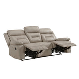 Laconia Latte 2-Piece Double Reclining Set by Homelegance at Eve Furniture