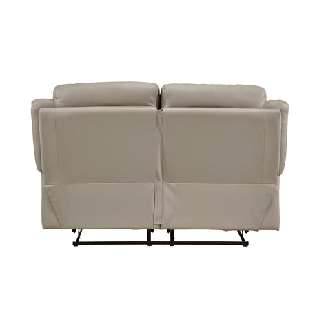 Laconia Latte Leather Double Reclining Living Room Set by Homelegance at Eve Furniture