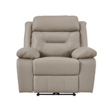 Laconia Latte Leather Power Double Reclining Living Room Set by Homelegance at Eve Furniture