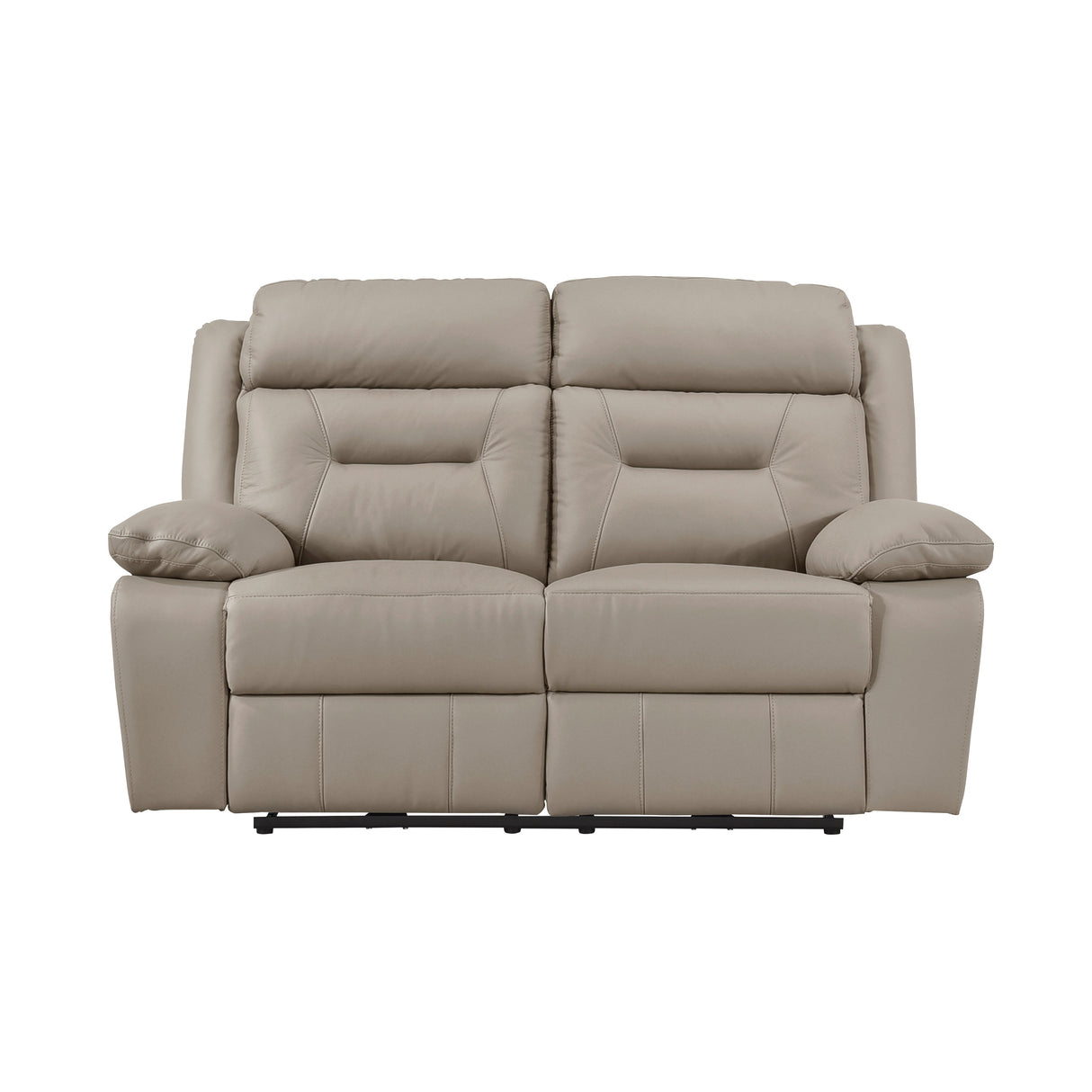 Laconia Latte Leather Power Double Reclining Living Room Set by Homelegance at Eve Furniture