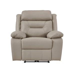 Laconia Latte Leather Power Reclining Chair by Homelegance at Eve Furniture