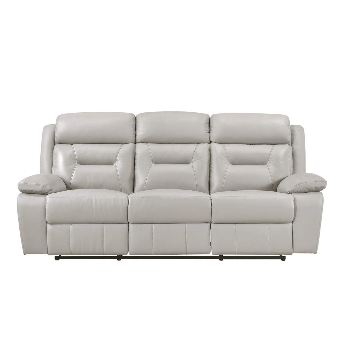 Laconia Silver 2-Piece Double Reclining Set by Homelegance at Eve Furniture