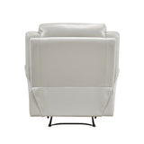 Laconia Silver Leather Double Reclining Living Room Set by Homelegance at Eve Furniture