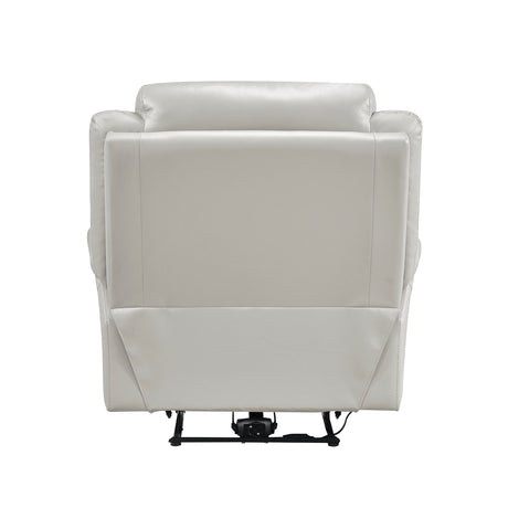 Laconia Silver Leather Power Double Reclining Living Room Set by Homelegance at Eve Furniture