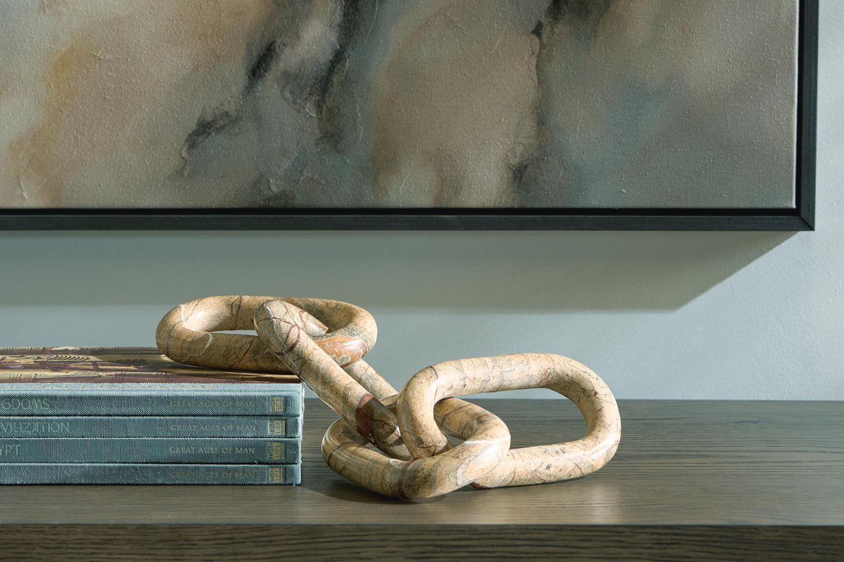 Laddbrook Tan Sculpture by Ashley at Eve Furniture
