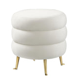 Ladder Velvet Ottoman by TOV Furniture at Eve Furniture