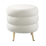 Ladder Velvet Ottoman by TOV Furniture at Eve Furniture