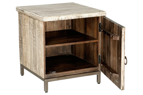 Laddford Whitewash Accent Cabinet by Ashley at Eve Furniture