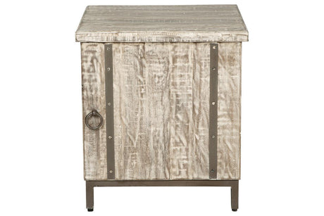 Laddford Whitewash Accent Cabinet by Ashley at Eve Furniture