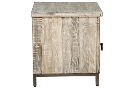 Laddford Whitewash Accent Cabinet by Ashley at Eve Furniture