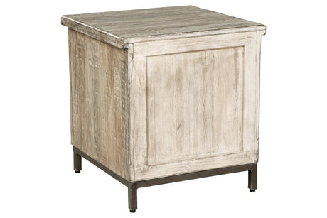 Laddford Whitewash Accent Cabinet by Ashley at Eve Furniture