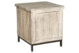 Laddford Whitewash Accent Cabinet by Ashley at Eve Furniture