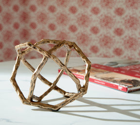 Laddington Antique Brass Finish Sculpture by ASHLEY FURNITURE at Eve Furniture