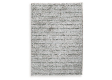 Laddway Cream/Green Medium Rug by Ashley at Eve Furniture