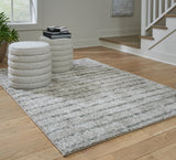 Laddway Cream/Green Medium Rug by Ashley at Eve Furniture