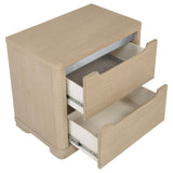 Ladera Light Elm 2-Drawer Nightstand by Coaster at Eve Furniture