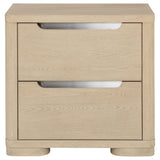 Ladera Light Elm 2-Drawer Nightstand by Coaster at Eve Furniture
